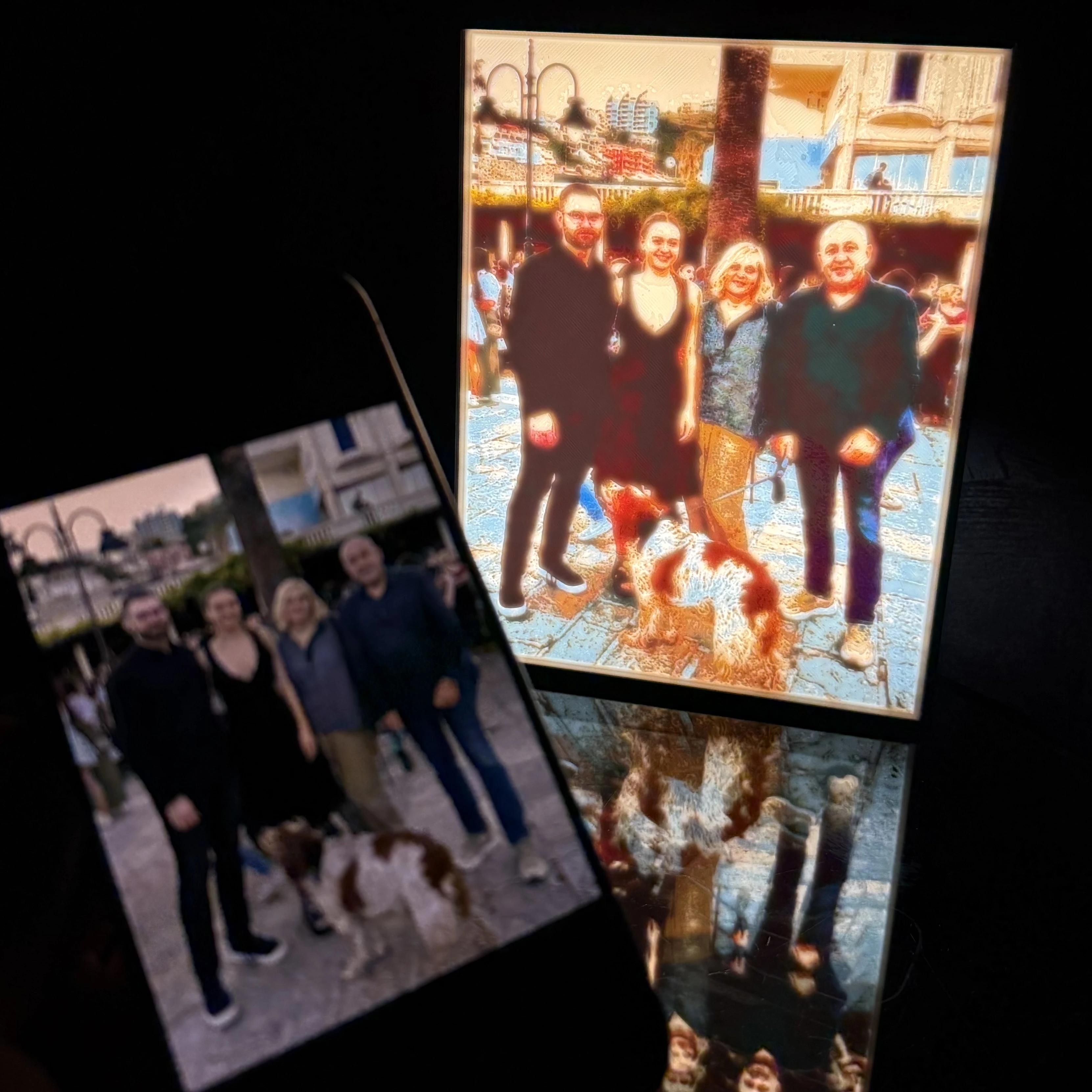 CMYK Photo Lithophane Lamps